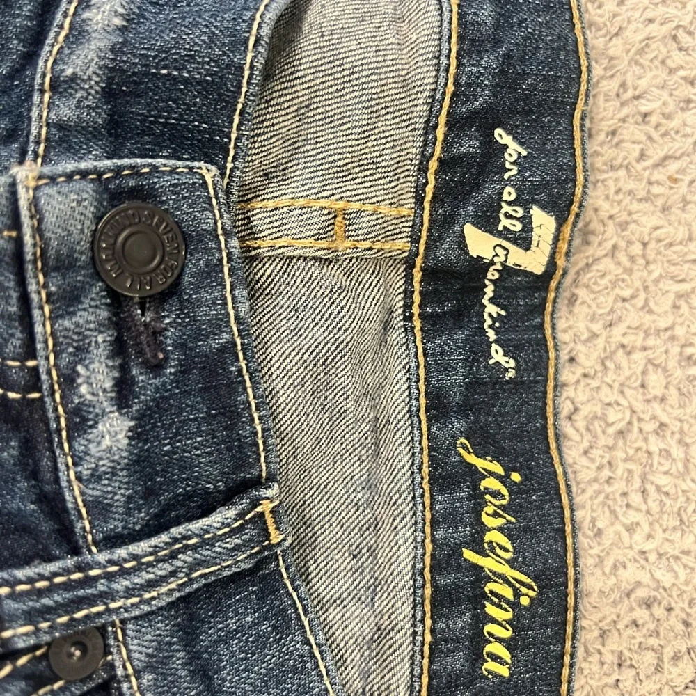 7 For All Mankind Dark Wash Jeans - Picture 2 of 5